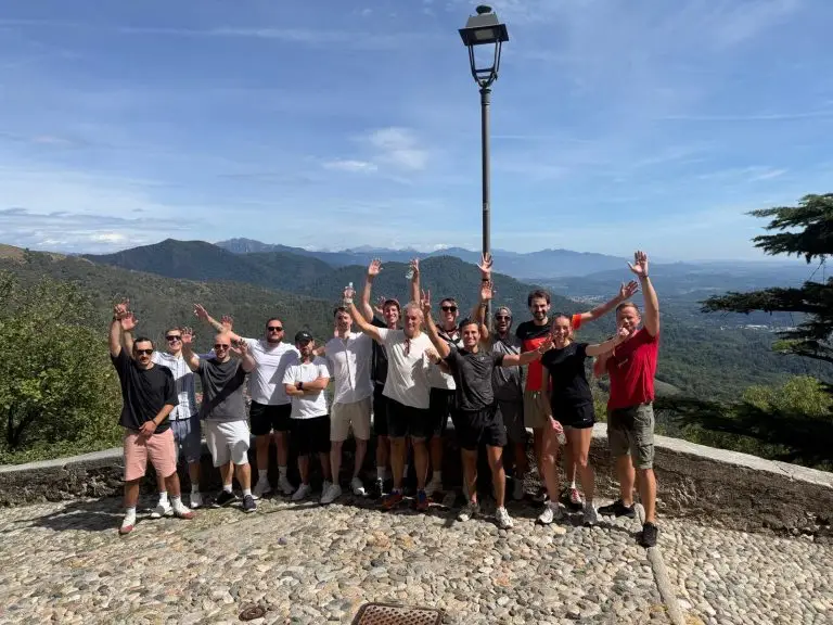 The Thingsdata team during their team building trip in Varese, Italy